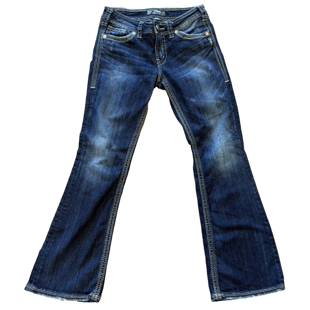 Silver Jeans Co Suki Surplus Women's Blue Denim Bootcut Jeans Size W28 L30